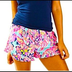 Lilly Pulitzer Kya Short Serene Blue Big Escapade